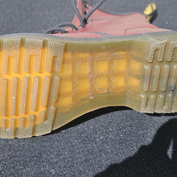 Dr. Martens 11821 Burgundy Boots - Picture 5 of 5